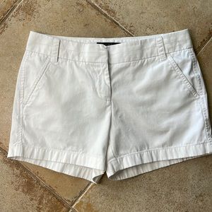 J.Crew White 3.5" Chino Shorts